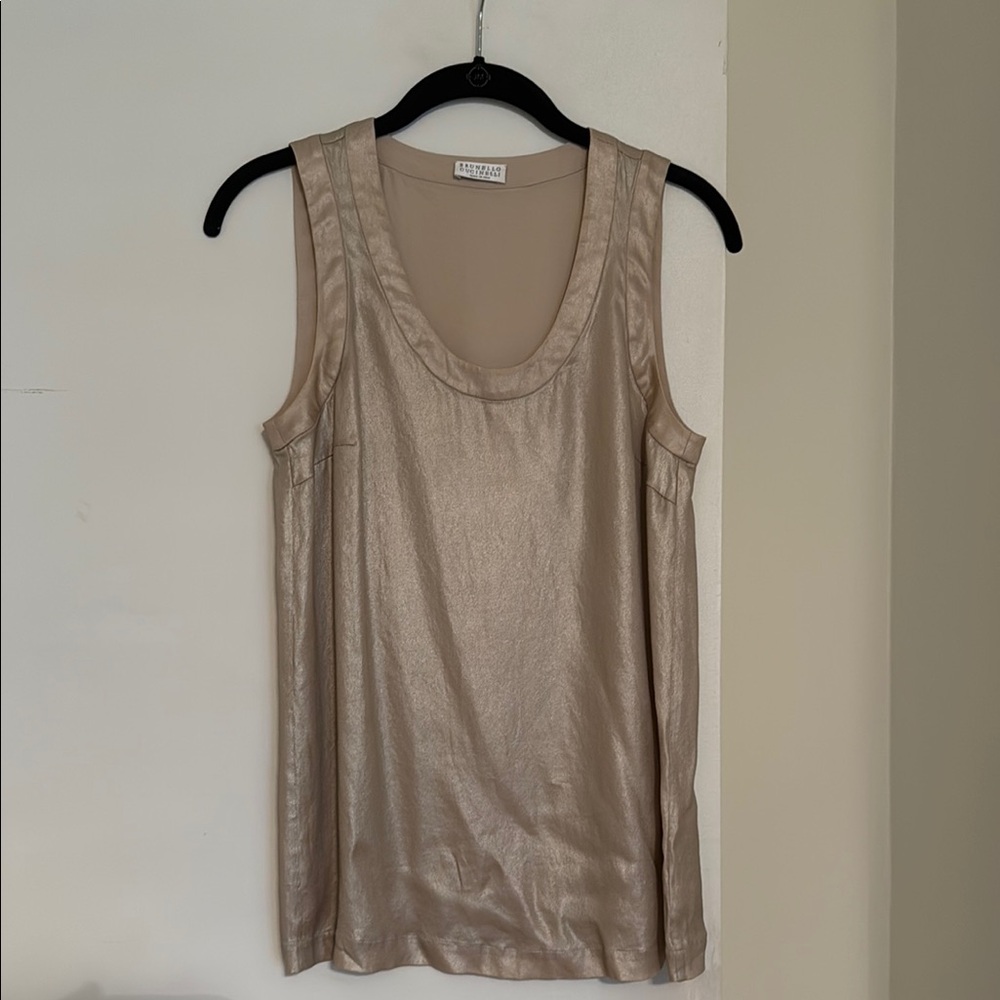 Creamy Silk Sleeveless Top